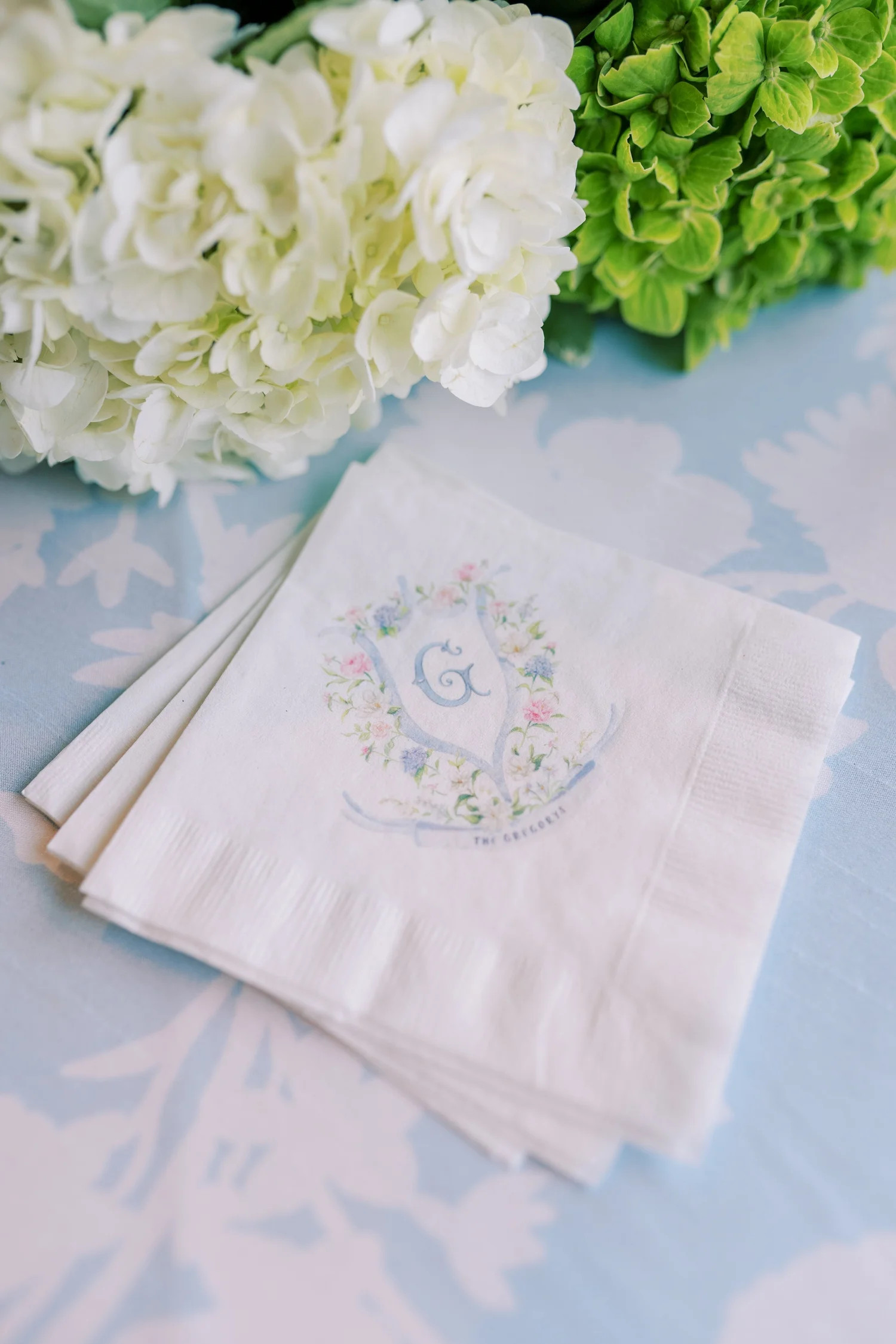 Full Color Crest Cocktail Napkins  — Simply Jessica Marie | Simply Jessica Marie