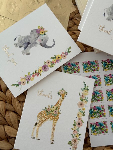 The perfect thank you notes to thank your guests for baby shower gifts! I love how high quality Papyrus stationary is and this set is under $20! xx 

#LTKfindsunder50 #LTKbump #LTKbaby
