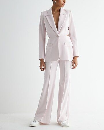 Pintuck Flare Trouser Pant Suit | Express
