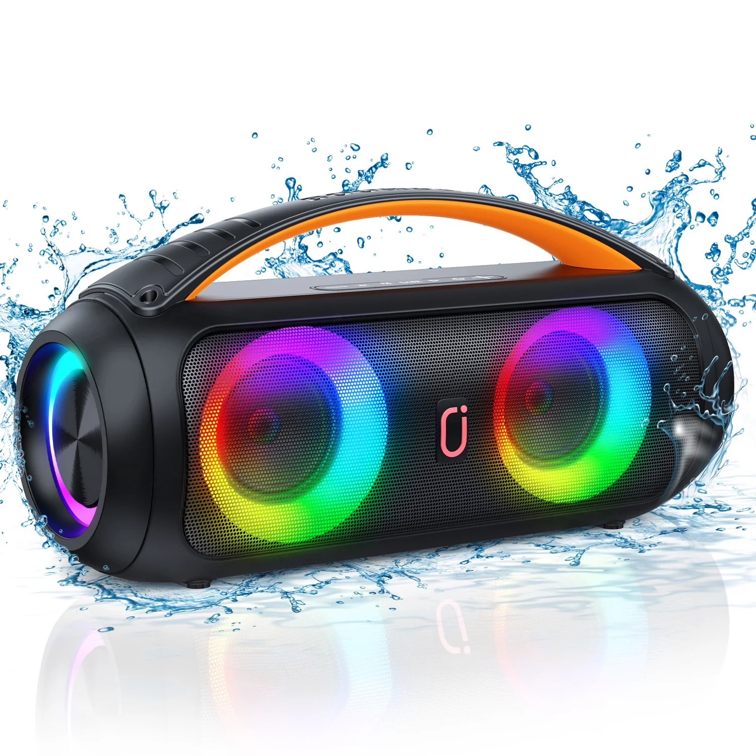 JYX Waterproof Bluetooth Speaker, Wireless Ourdoor Speaker with DJ Lights, Party Speaker with Dee... | Walmart (US)