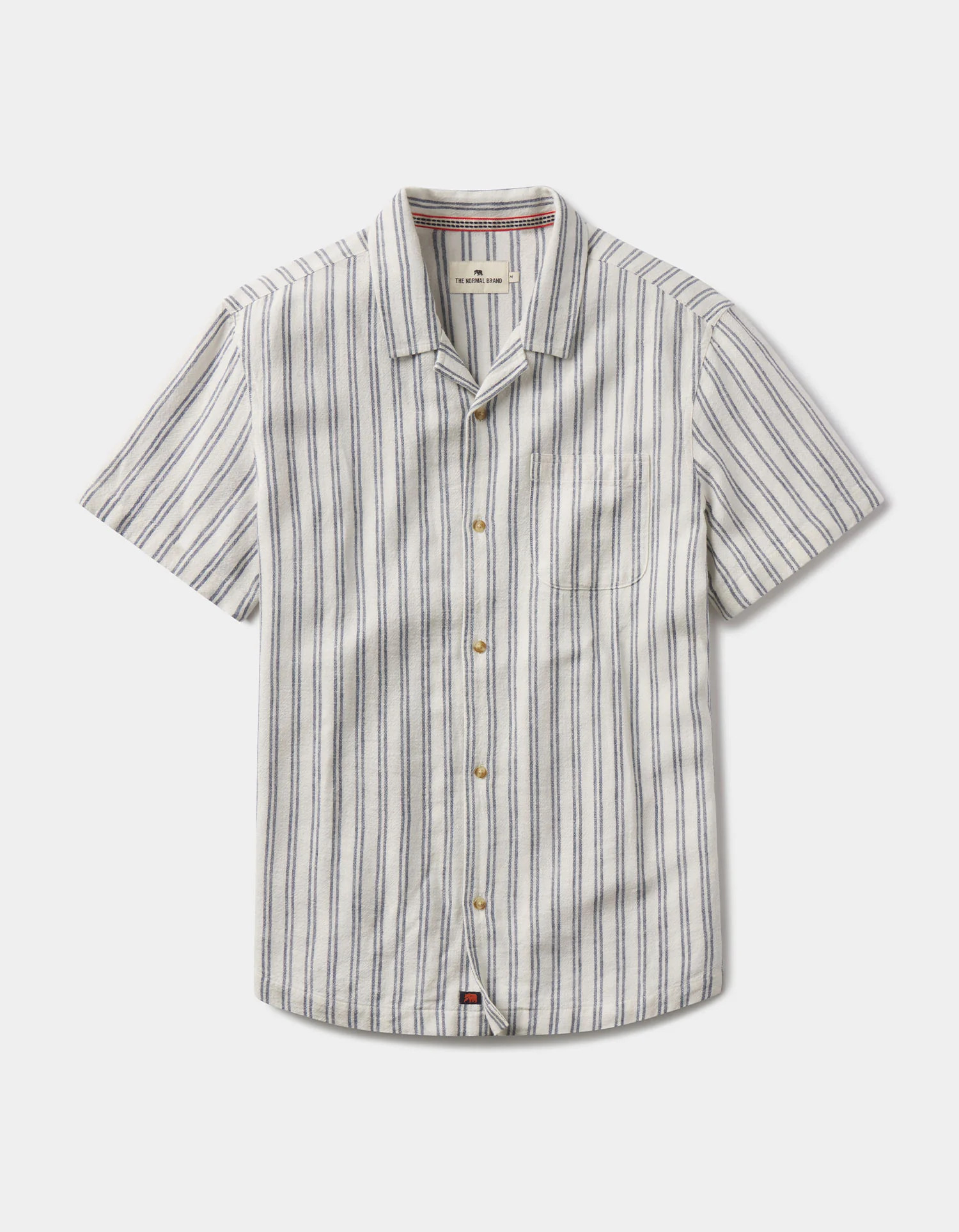 Freshwater Camp Shirt in Vintage Blue Stripe | The Normal Brand