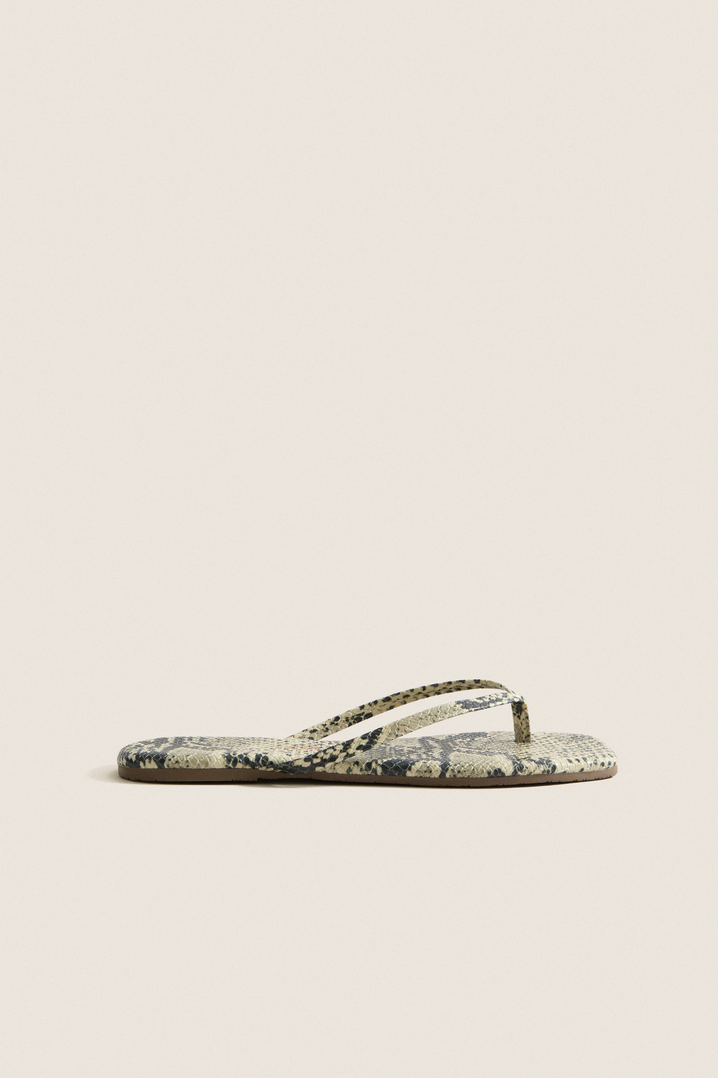 Snakeskin Square Toe Exotic Flip Flops | Tuckernuck (US)