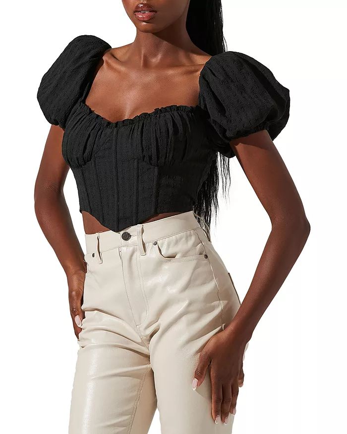 Paola Bustier Crop Top | Bloomingdale's (US)