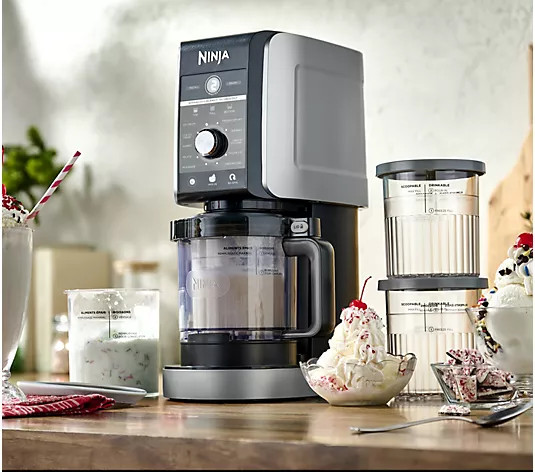 Ninja CREAMi Deluxe XL 11-in-1 Frozen Treat Maker w/ Extra Pints - QVC.com | QVC