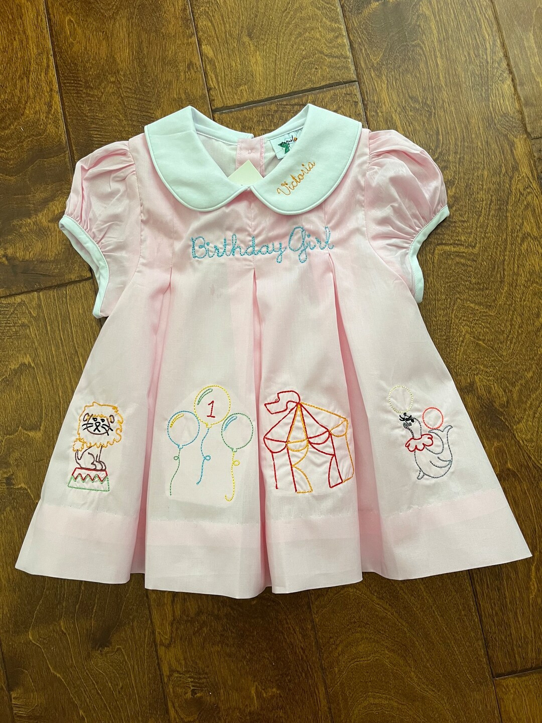 Circus Birthday Pleat Dress - Etsy | Etsy (US)