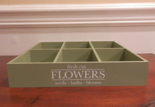 NEW Target Bullseye Playground Spring FRESH CUT FLOWERS Wood Tray Crate-Green | eBay US