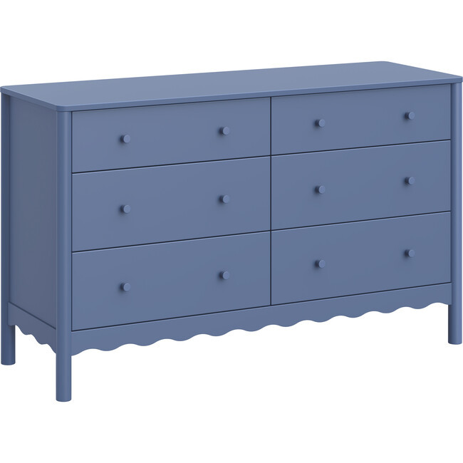 Swell 6-Drawer Assembled Dresser in Cove Blue | Maisonette