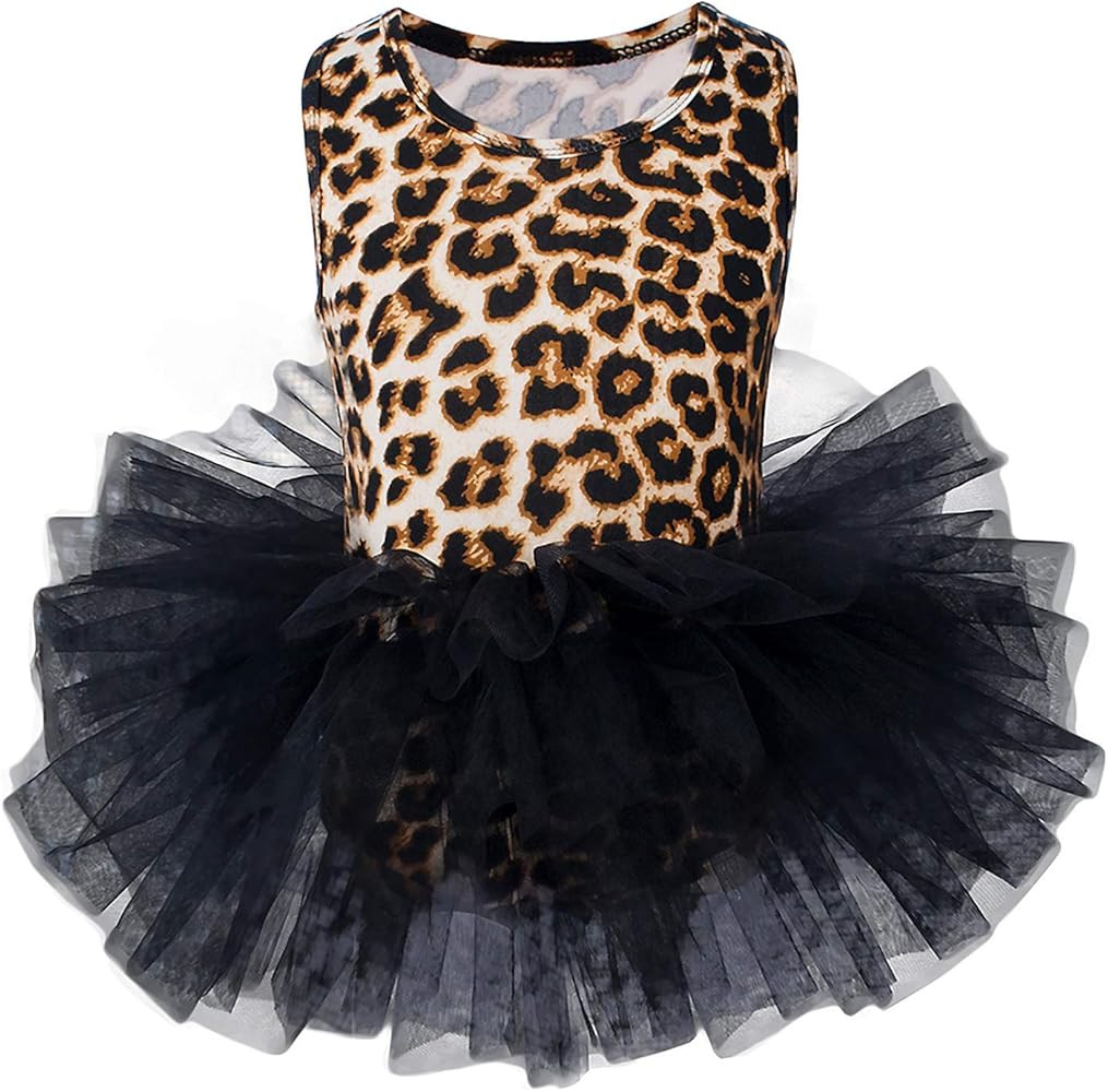 Tutu.kk Girls' Camisole Dance Tutu Leotard with Fluffy 4-Layers Ballet Dress for Ballerina (12 Mo... | Amazon (US)