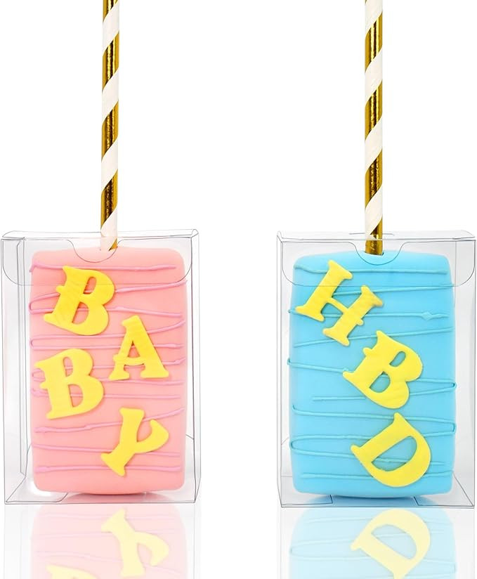 35pcs 3.5"x 2.5"x 1.38" Clear Rice Krispie Treat Boxes Cakesicle Box Clear Favor Boxes Macaron Tr... | Amazon (US)