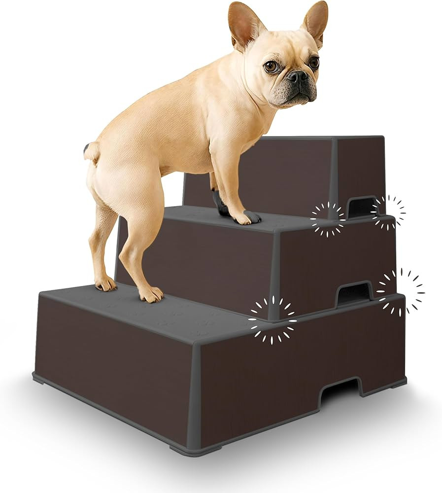 Pet Easy Steps Stairs for Small & Med Dog Cat Bed Sofa Chair - Adjustable Height & Portable - Sta... | Amazon (US)