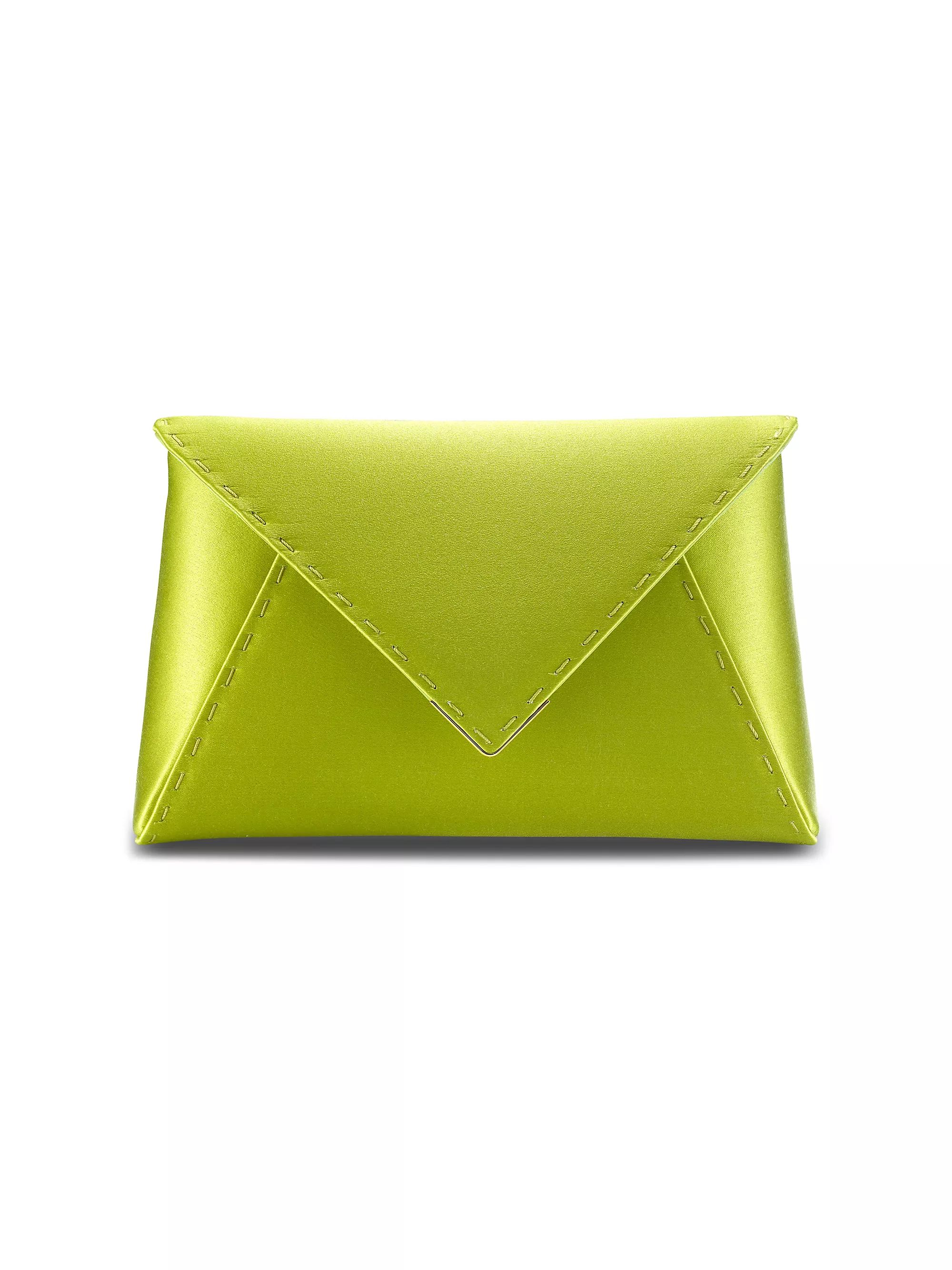 Lee Pouchet Small Satin with Gold Hardware | Saks Fifth Avenue