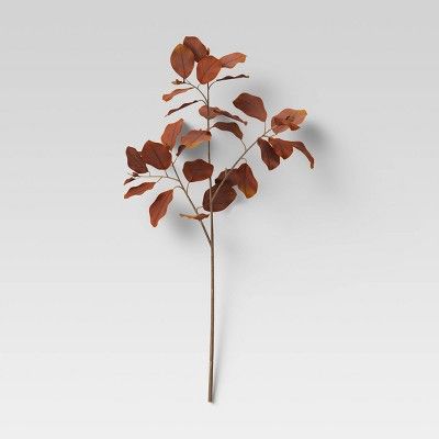 28" Artificial Silver Dollar Spray Leaf Stem Brown - Threshold™ | Target