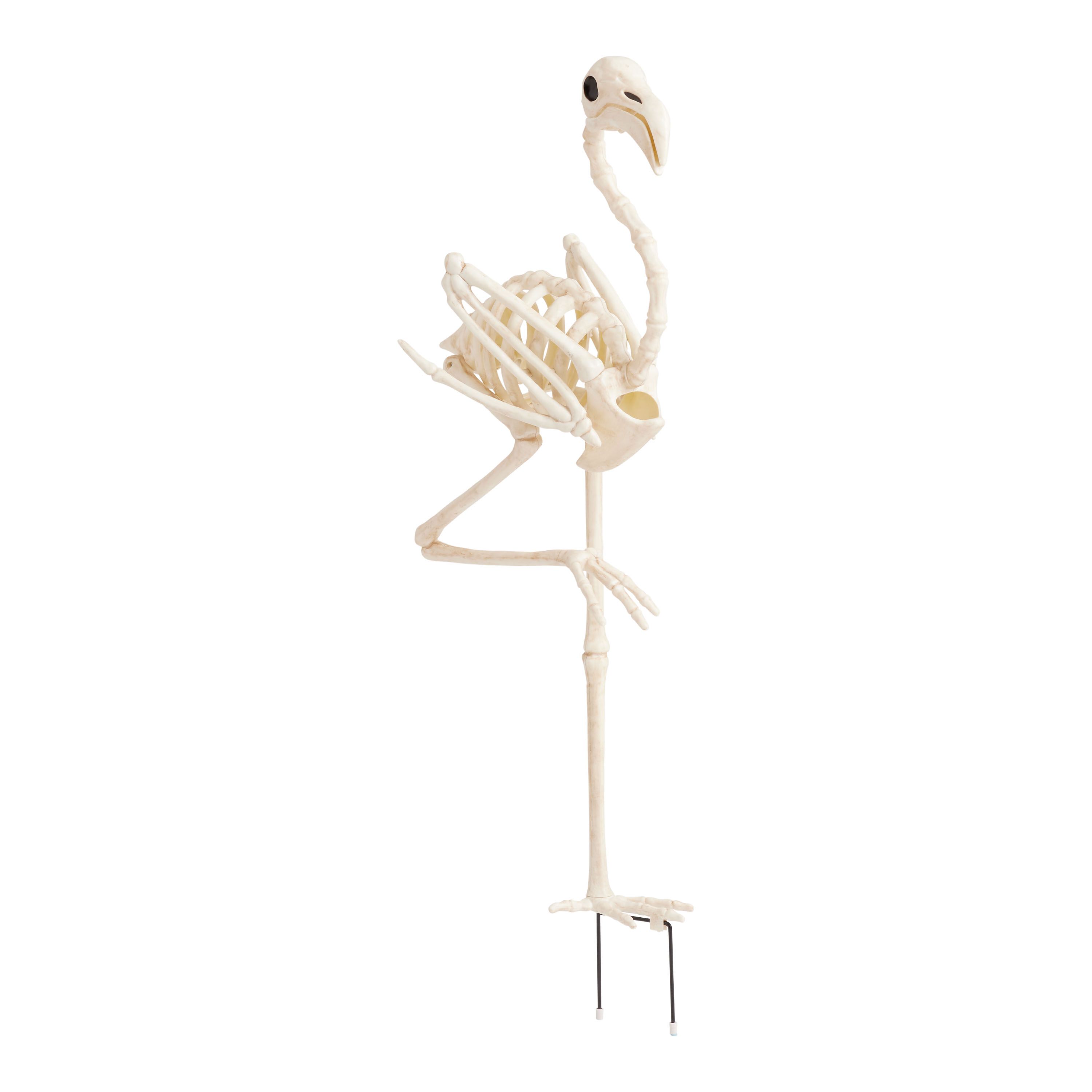 Flamingo Skeleton Lawn Ornament | World Market