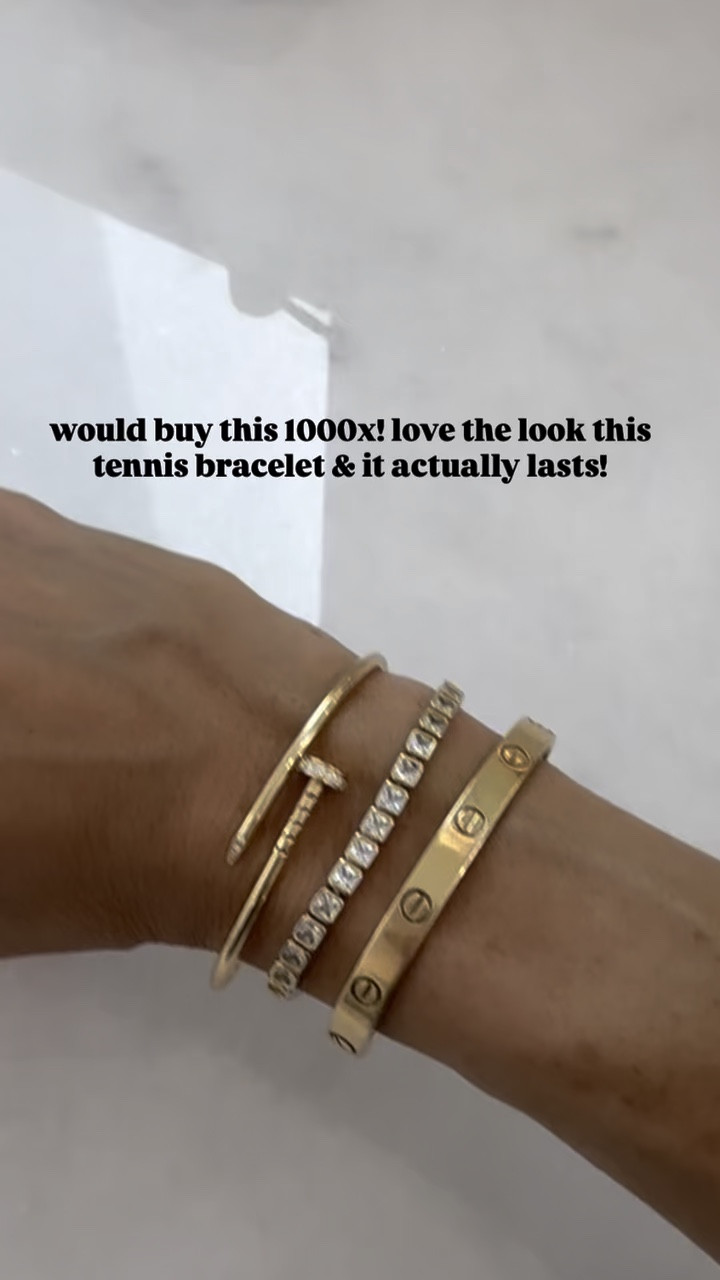 Love this tennis bracelet that looks real I haven’t taken it off

#LTKSaleAlert #LTKPetite