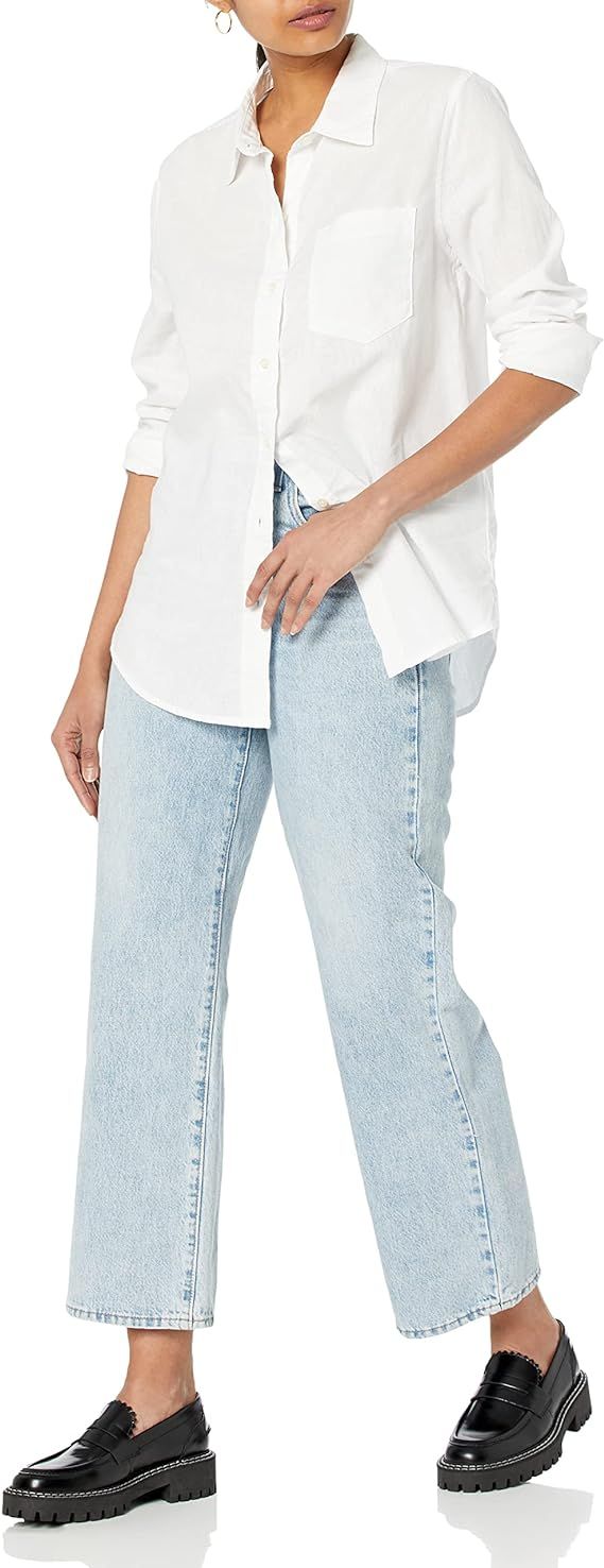 GAP Women's Linen Easy Shirt | Amazon (US)
