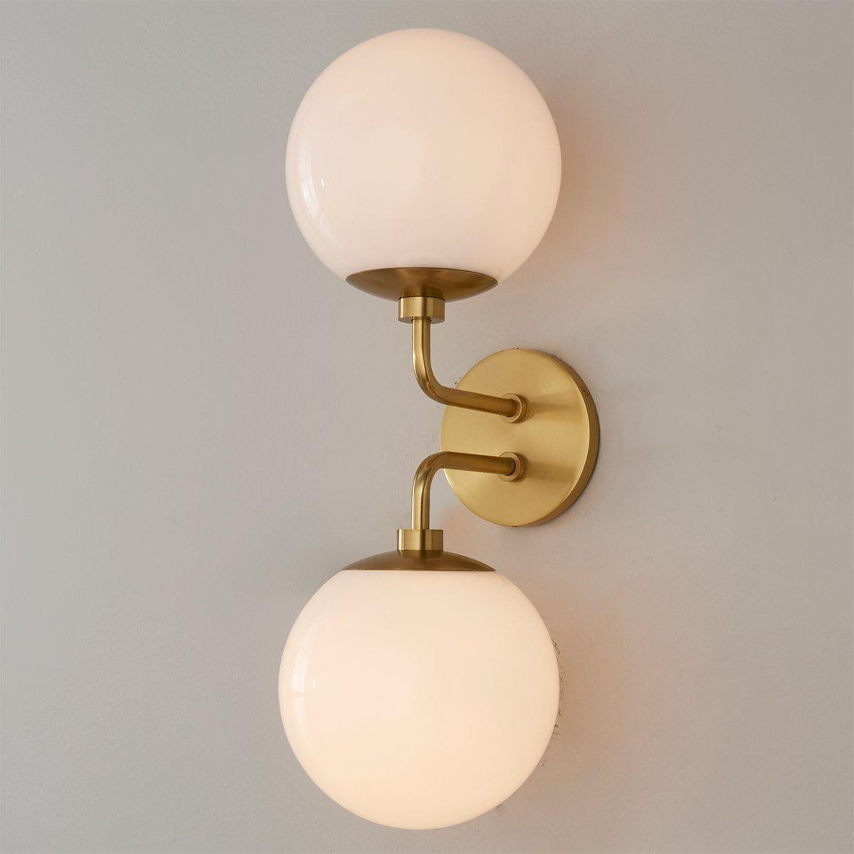 Minimalist Globe Sconce - 2 Light | Shades of Light