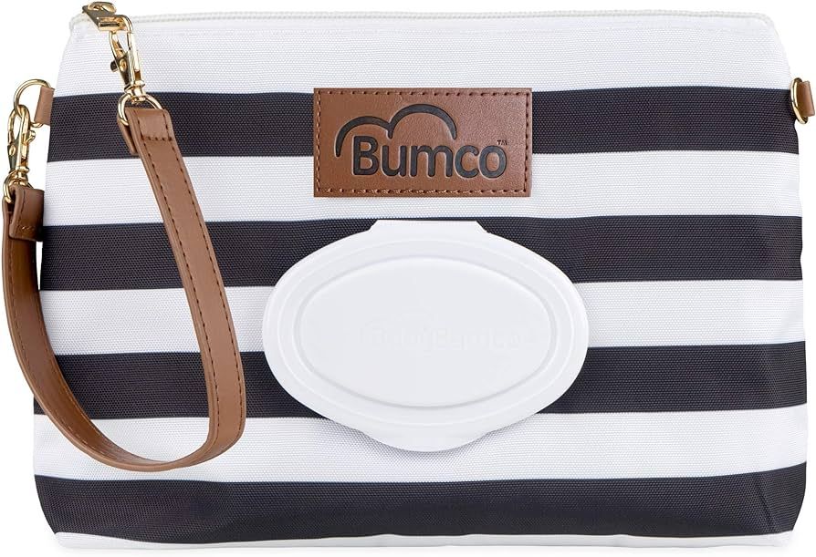 Bumco Diaper Clutch Bag with Refillable Wipes Dispenser - Water Resistant, Lightweight Diaper Pou... | Amazon (US)