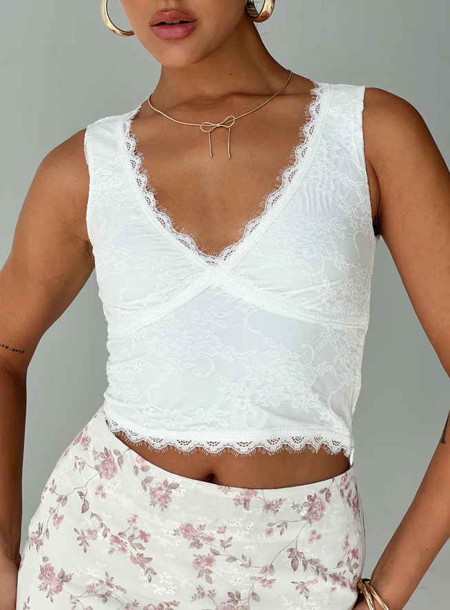 Naver Top White | Princess Polly US