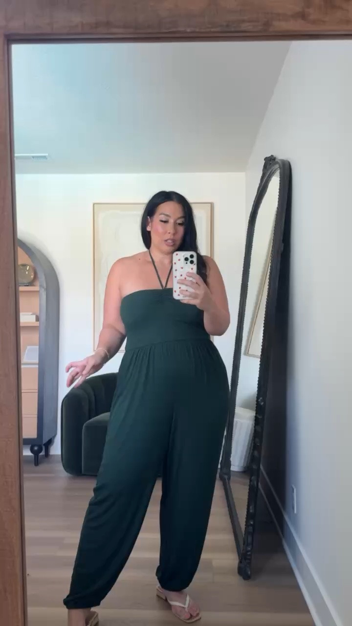 The fabric on this green jumpsuit is 10/10 and perfect for summer size XL

midsize fashion, ootd, summer outfits, outfit inspo

#LTKootd #LTKSeasonal #LTKMidsize