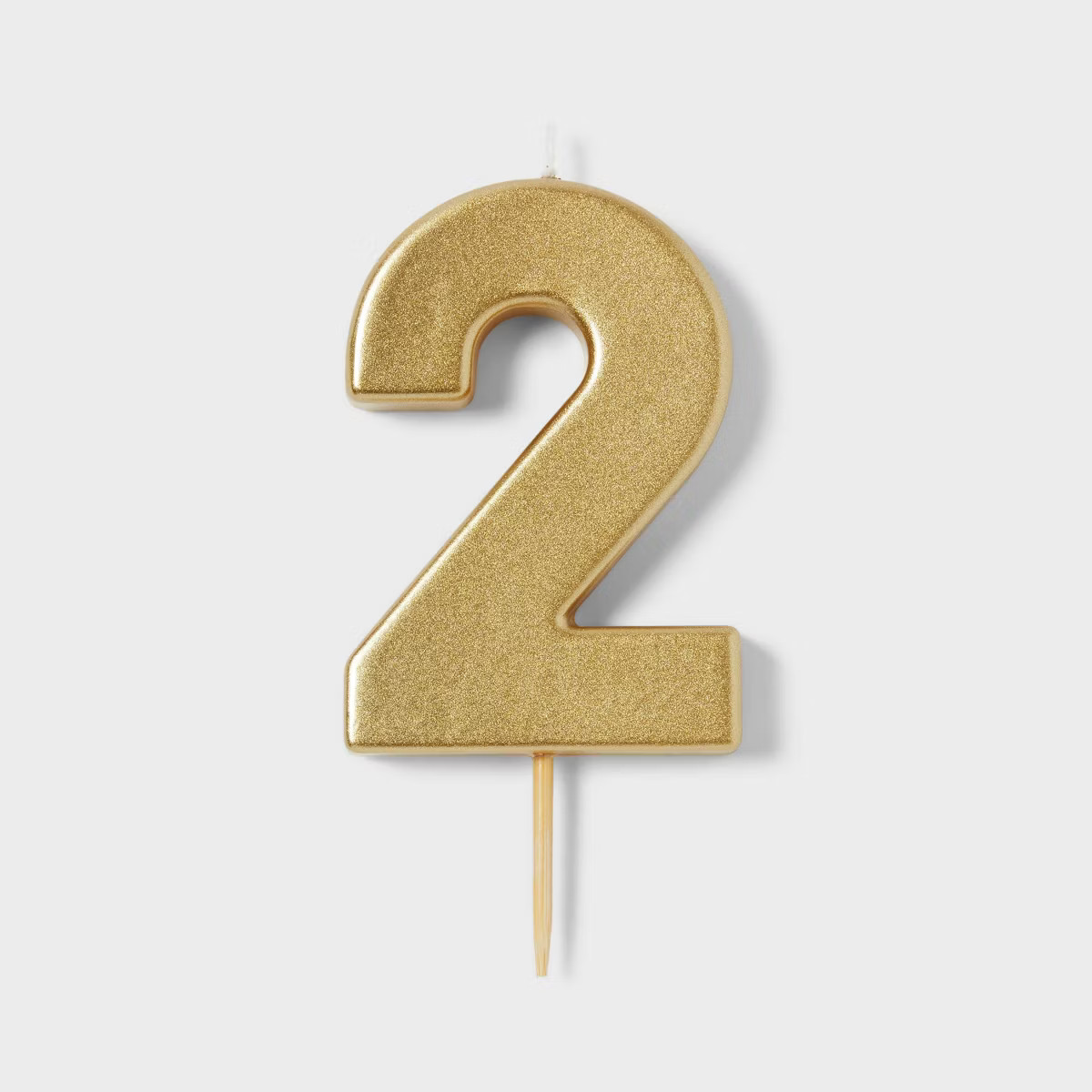 Number 2 Gold Candle - Spritz™ | Target