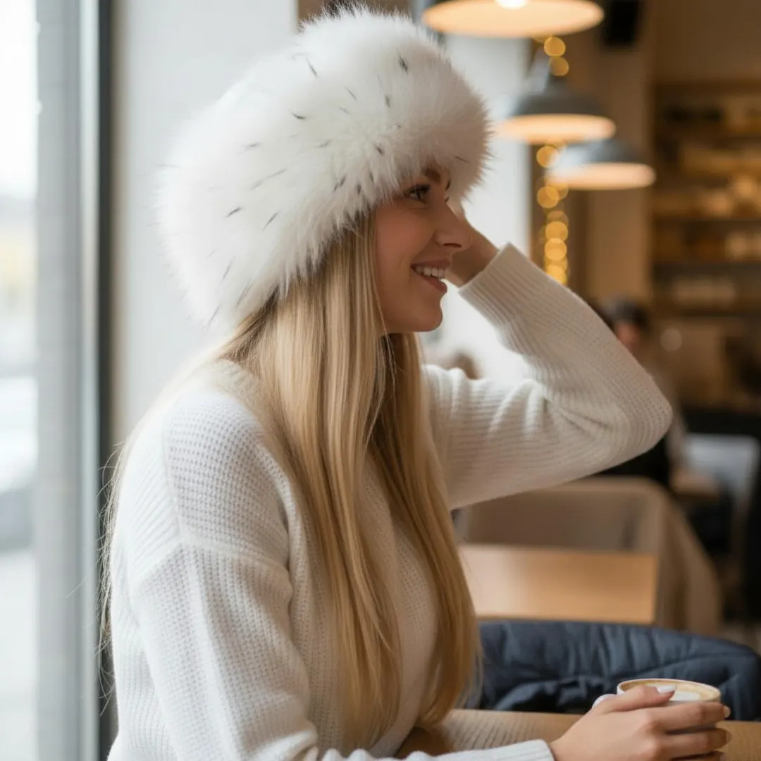 Eco-friendly Faux Fur Bucket Hat for Women Warm Cozy Winter Hat, Fashion Gift for Her - Etsy | Etsy (US)