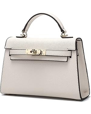 Womens Mini Leather Satchel Bags 9 * 2.5 * 5.5in Shoulder Purses Top Handle Handbags Ladies Desig... | Amazon (US)