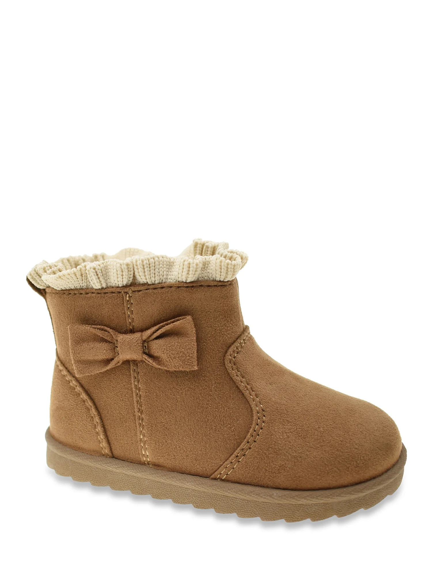 Wonder Nation Baby & Toddler Girls Faux Fur Shearing Boot | Walmart (US)