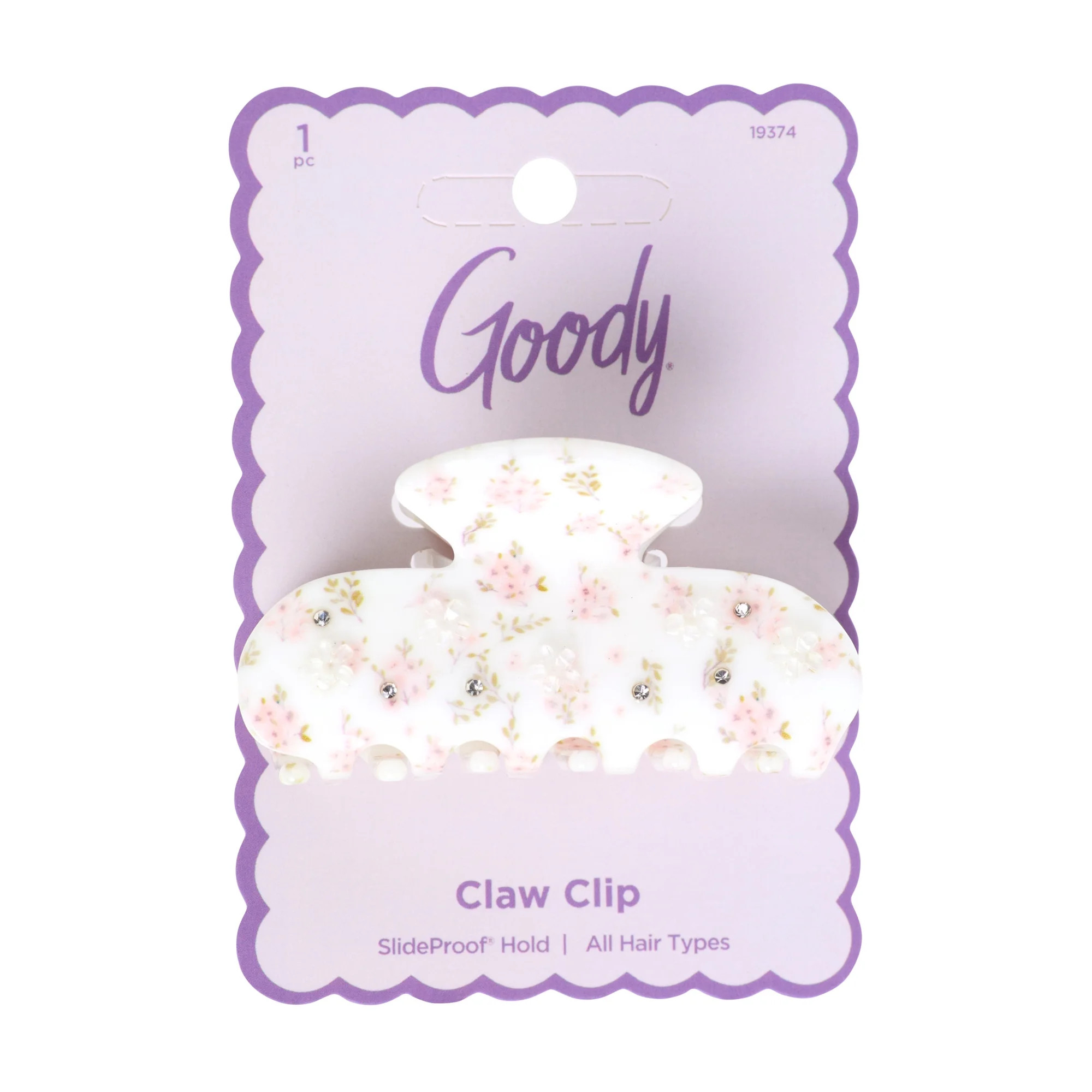 Goody Faux Fleur Claw Clip, Hair Accessory, Floral Print, 1 Ct | Walmart (US)