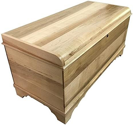 Rustic Red Door Co. 46 Inch Cedar Hope Chest with Waterfall Top – Amish Made Chest w/Anti-Slam ... | Amazon (US)