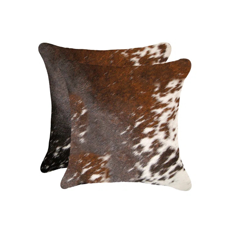 Beahm Cowhide Throw Pillow (Set of 2) | Wayfair North America