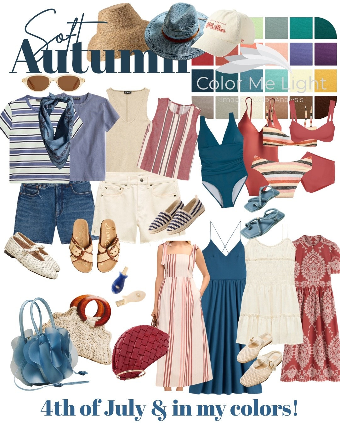 Soft autumn & July 4th! #coloranalysis