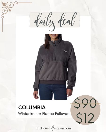 87% OFF this Columbia fleece pullover! 
