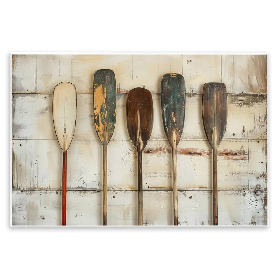 Stupell Industries Rustic Oar Lineup Wall Plaque Art Design by Arlington Prints, 15 x 10 | Amazon (US)