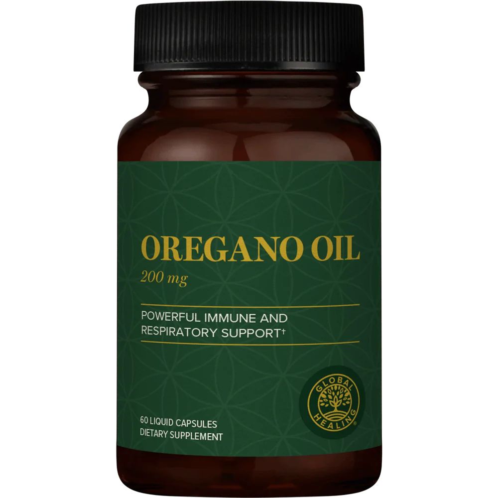 Organic Oregano Oil Capsules - Vegan Liquid Oil of Oregano | Global Healing Center