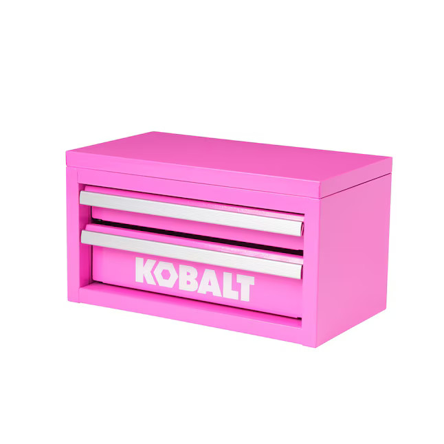 Kobalt Portable Tool Boxes 10.83-in W x 5.91-in H x 5.91-in D 2 -Drawer Hot Pink Steel Tool Box | Lowe's