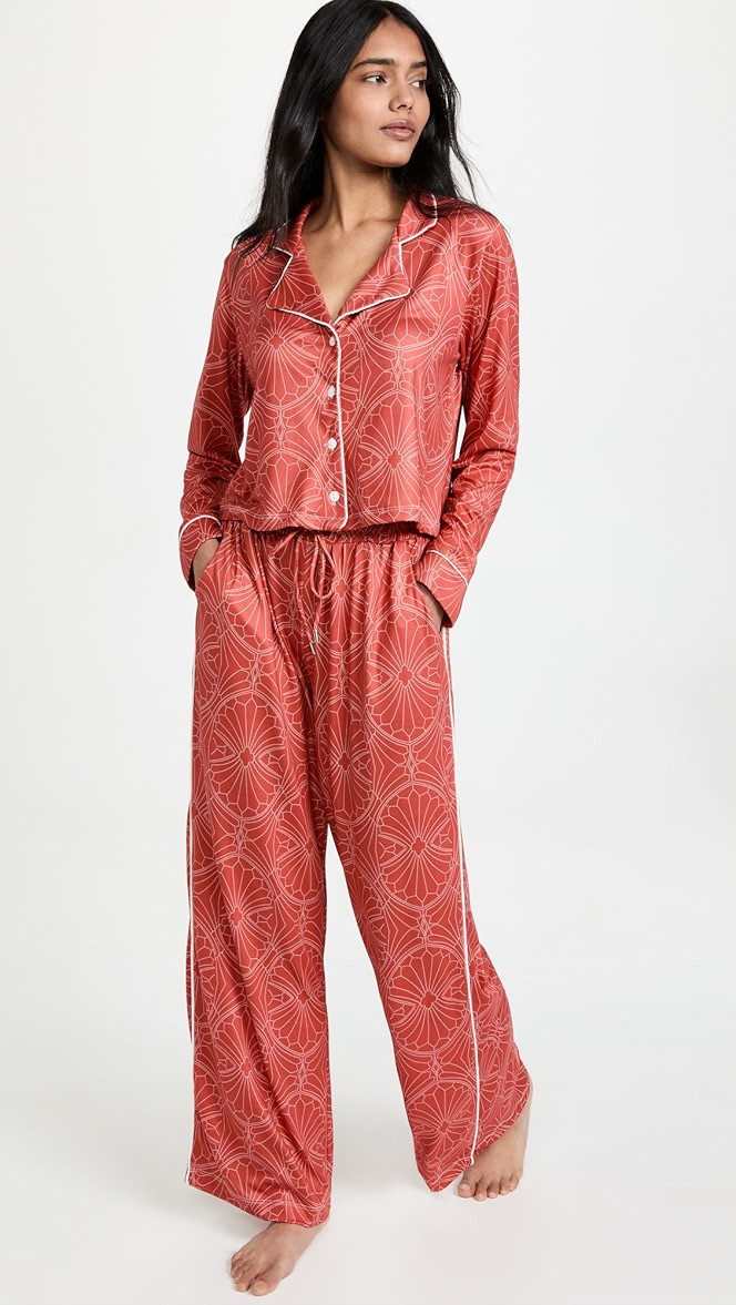 Mason Grey Riley Cropped Top PJ Set | SHOPBOP | Shopbop