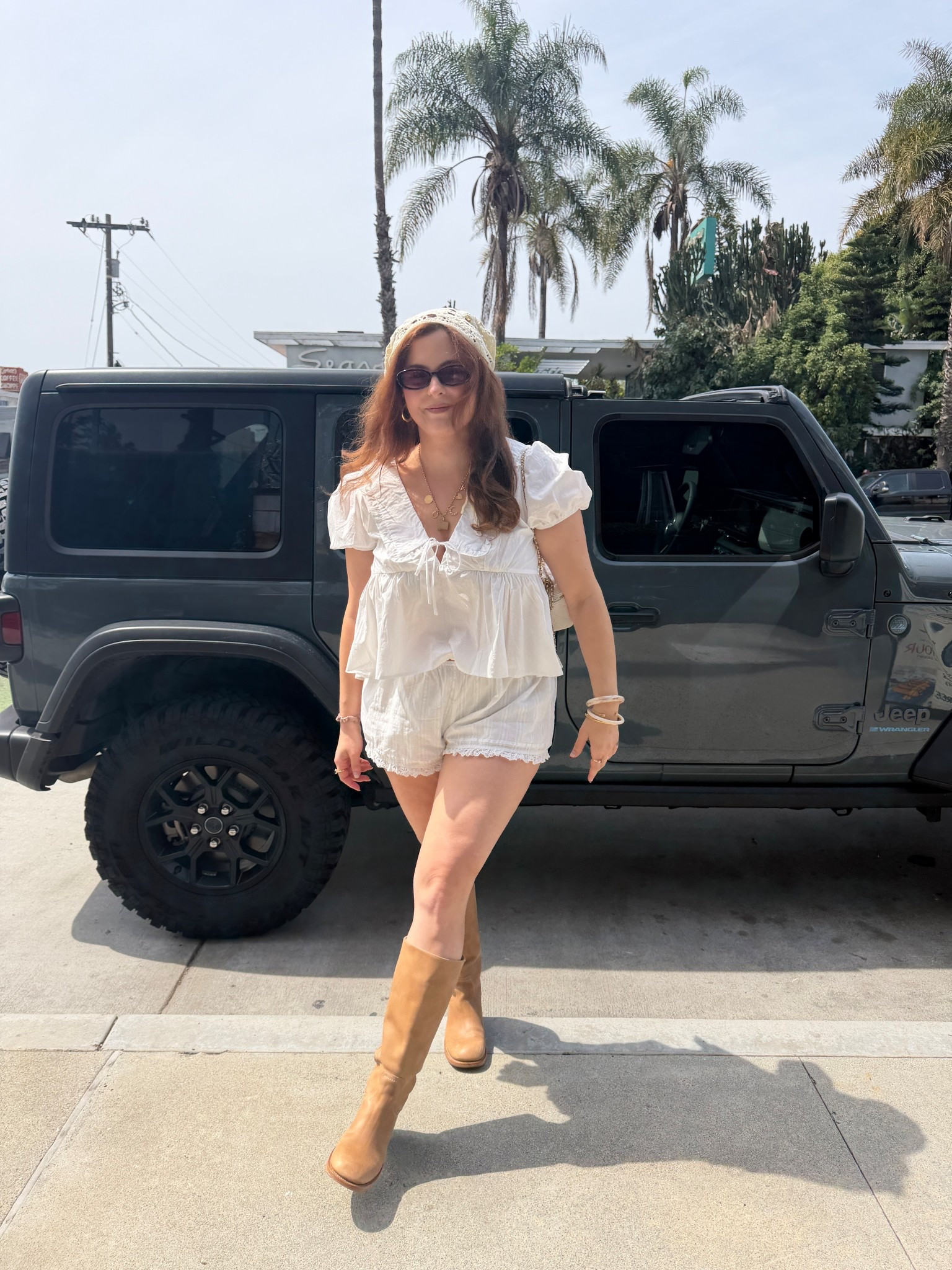 Princess Polly Peter Pan collar top 
Bloomer shorts
Wide calf boots Steve Madden

#LTKSeasonal #LTKFestival #LTKMidsize