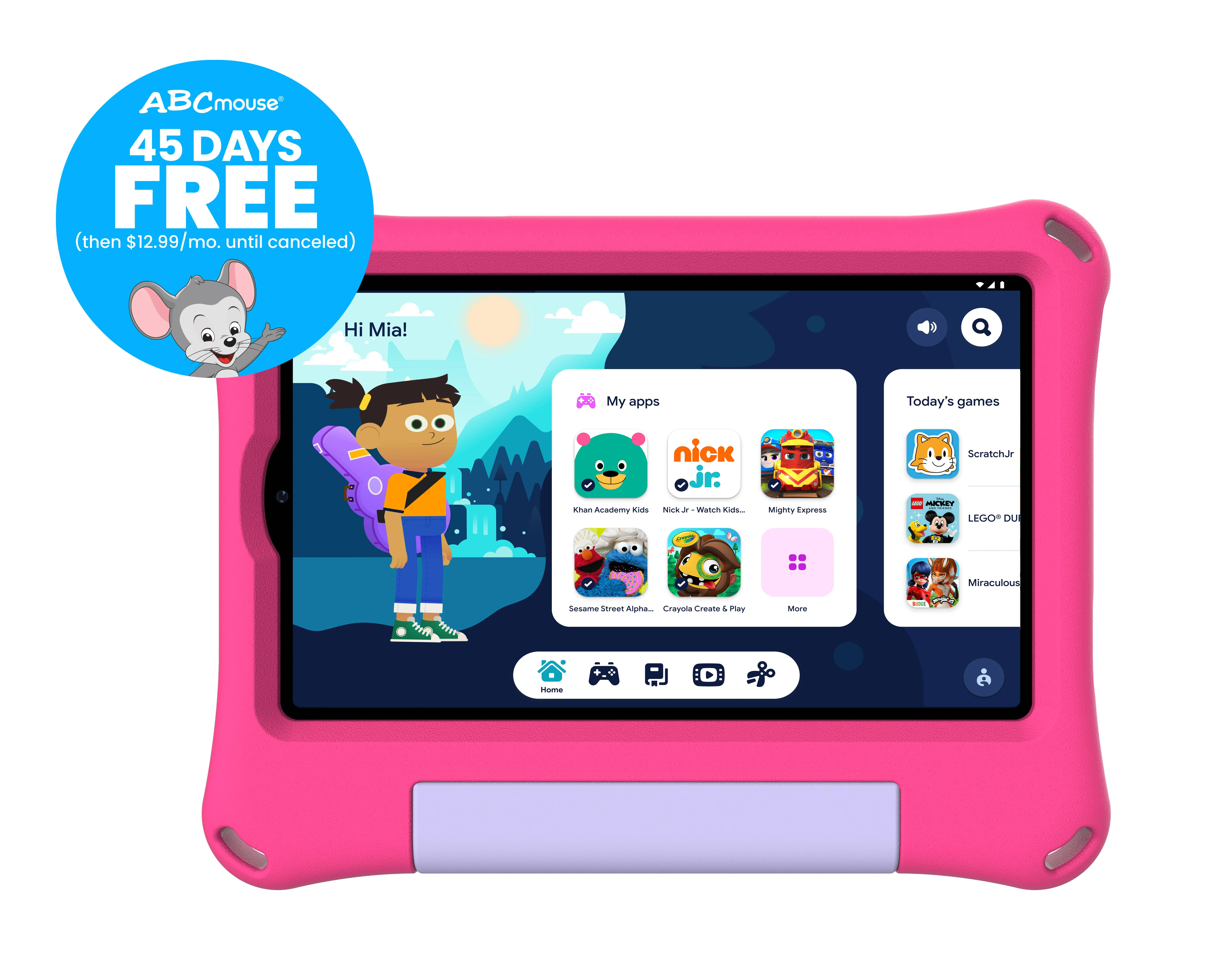 onn. 8" Kids Tablet, 32GB, (2024 Model) - Pink - Walmart.com | Walmart (US)