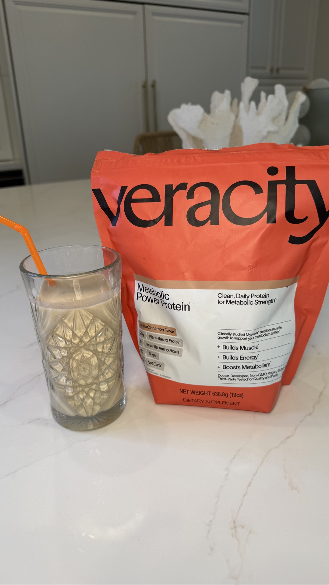Get your protein in with this protein powder by Veracity- helps your metabolism and energy builds muscle and tastes like a snickerdoodle!

#LTKfitnessgoals #LTKmorningroutine #LTKActive