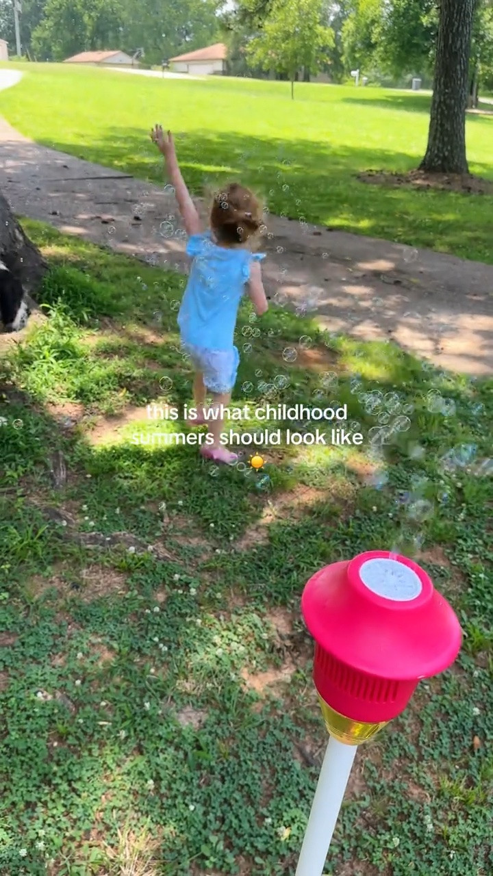 ✨ Creating childhood magic doesn’t have to be expensive.

This bubble machine has been one of our favorite summer finds! It fills the yard with bubbles in seconds and keeps my girls entertained for hours. Currently on sale for Prime Day! 🫧☀️🤍

#LTKmomlife #LTKKids #LTKBaby