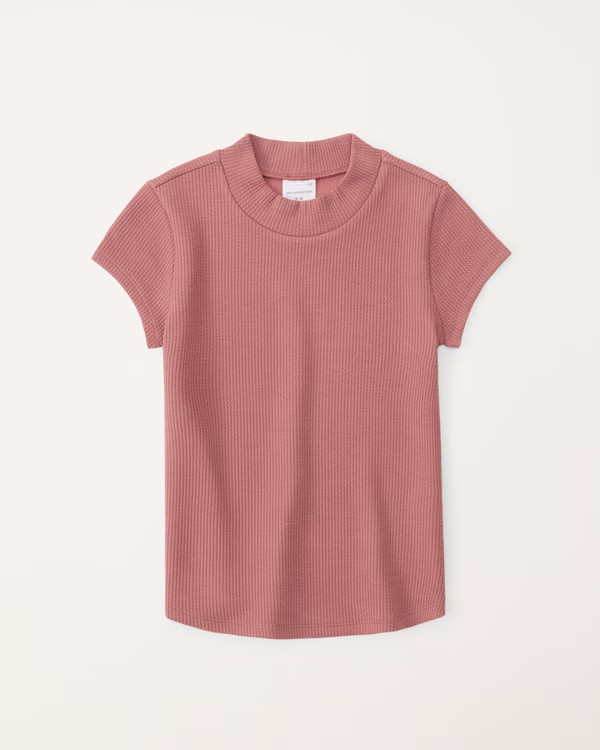 mockneck rib tee | Abercrombie & Fitch (US)