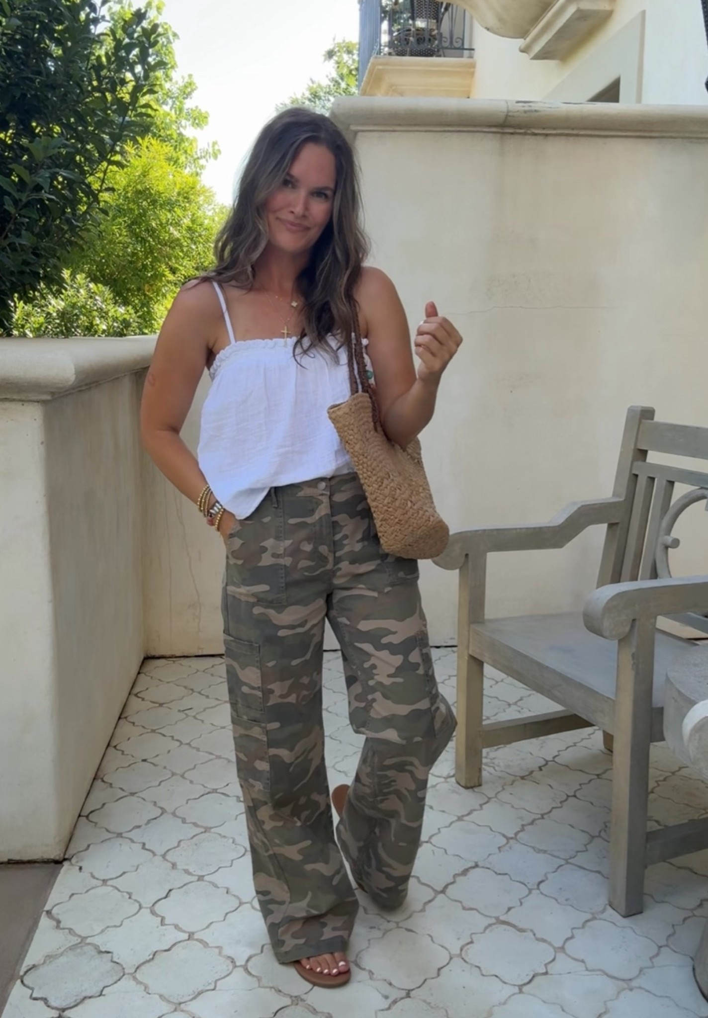Love mixing basics with a fun pant! These camo pants are comfortable and look so cute with a simple tank

#LTKootd #LTKmomlife #LTKdayinmylife