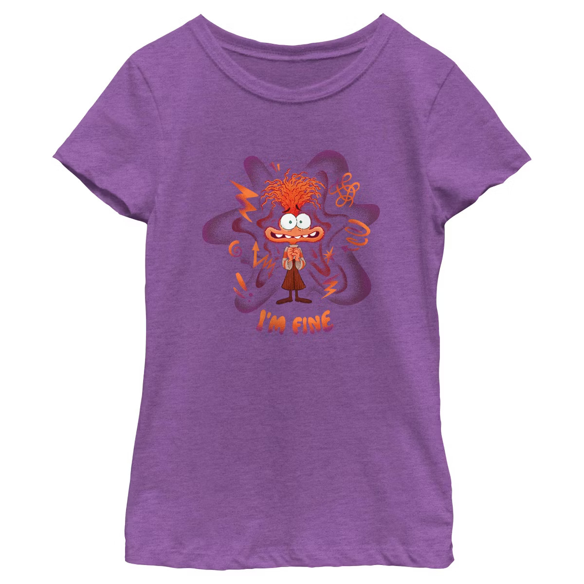 Girl's Inside Out 2 Anxiety I'm Fine T-Shirt | Target
