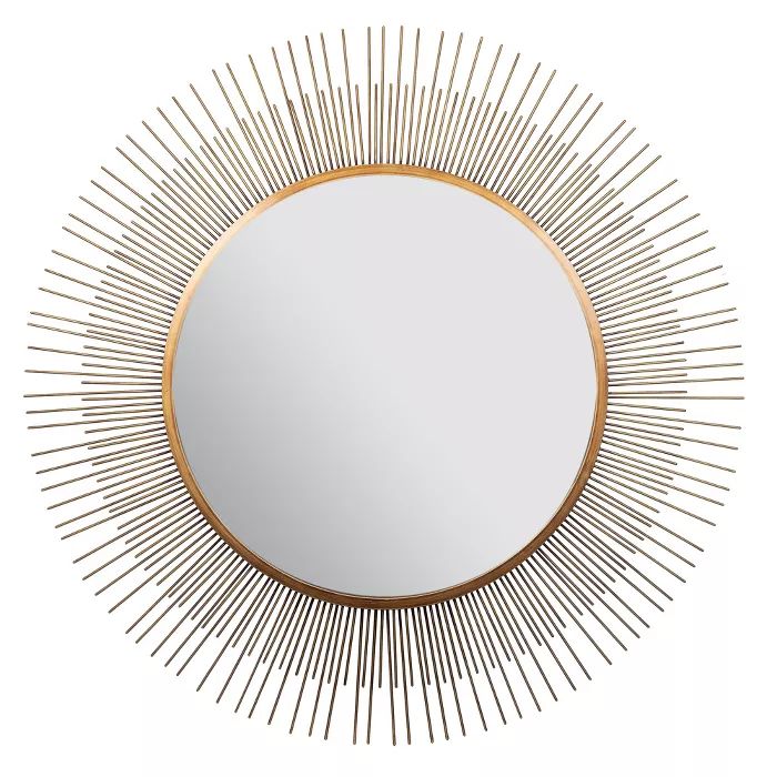 36" Sunburst Wall Mirror Gold - Gallery Solutions | Target