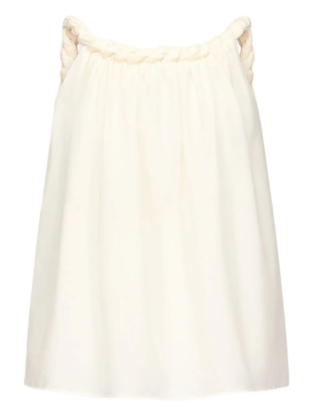 LouLou De Saison Garino Voile Gathered Top | White | FARFETCH IE | Farfetch Global