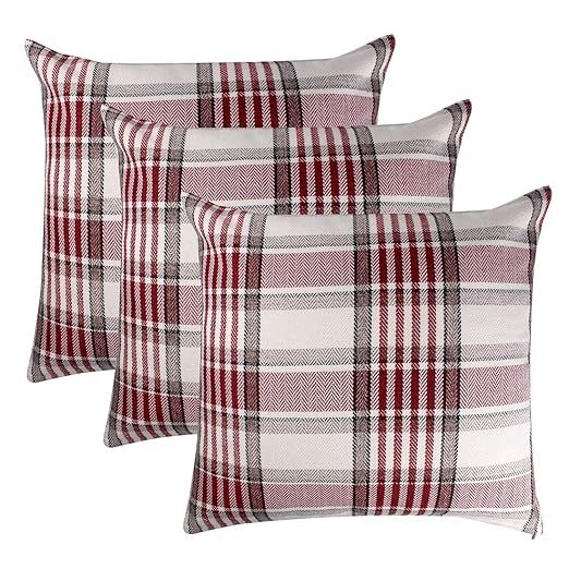 BEYONDY Set of 3 Throw Pillow Covers, Christmas Pillow Cover 18 x 18 Inch Decorative Cushion Cove... | Amazon (US)
