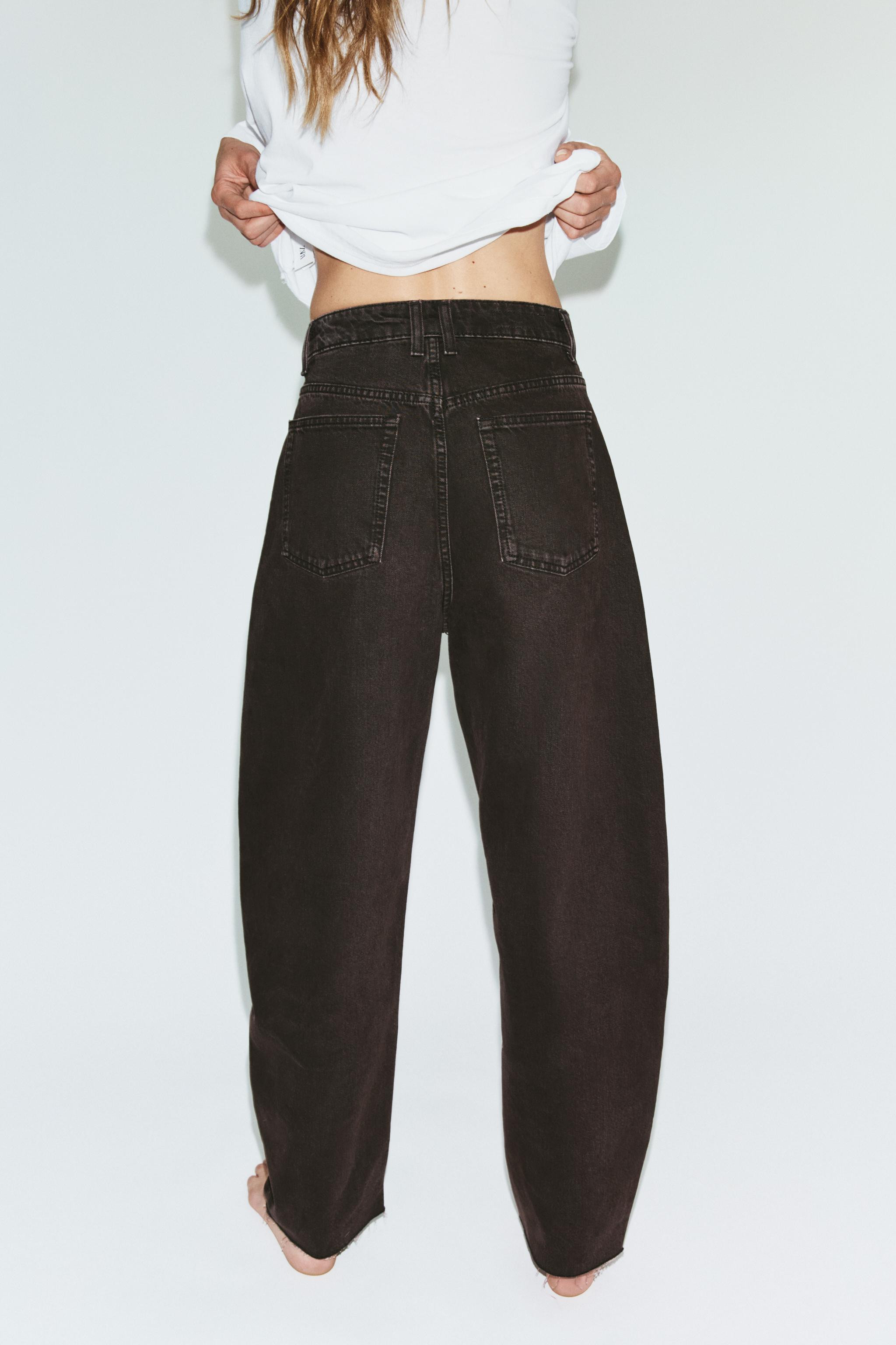 TRF HIGH WAIST BARREL JEANS | Zara US