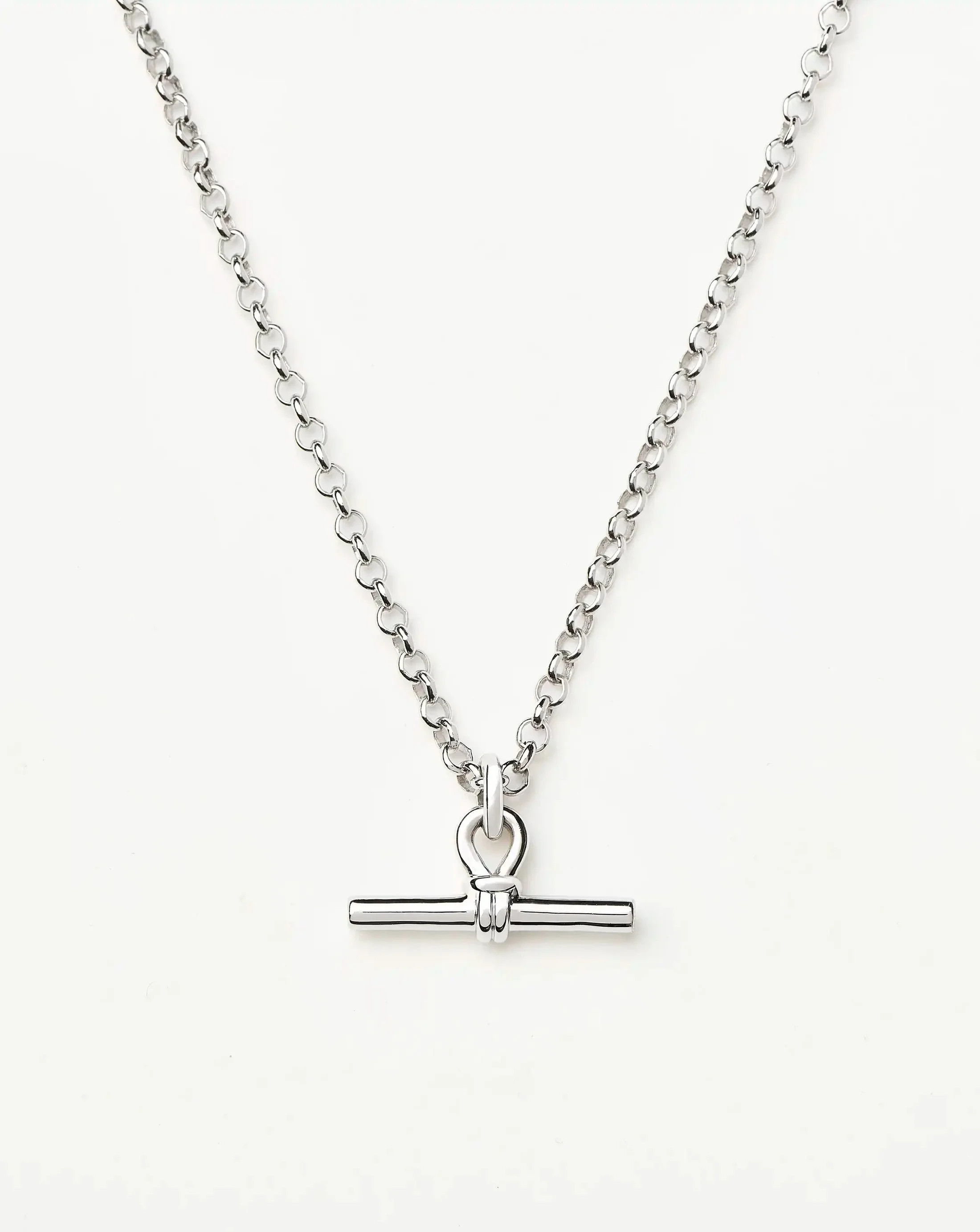 Chunky T-Bar Chain Necklace | Silver Plated | Missoma UK | Missoma UK