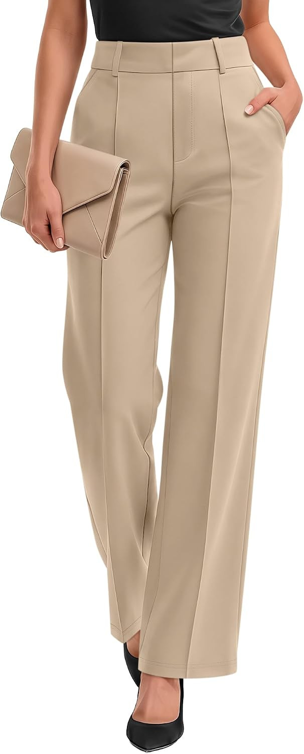 Womens High Waisted Wide Leg Work Pants | Amazon (US)