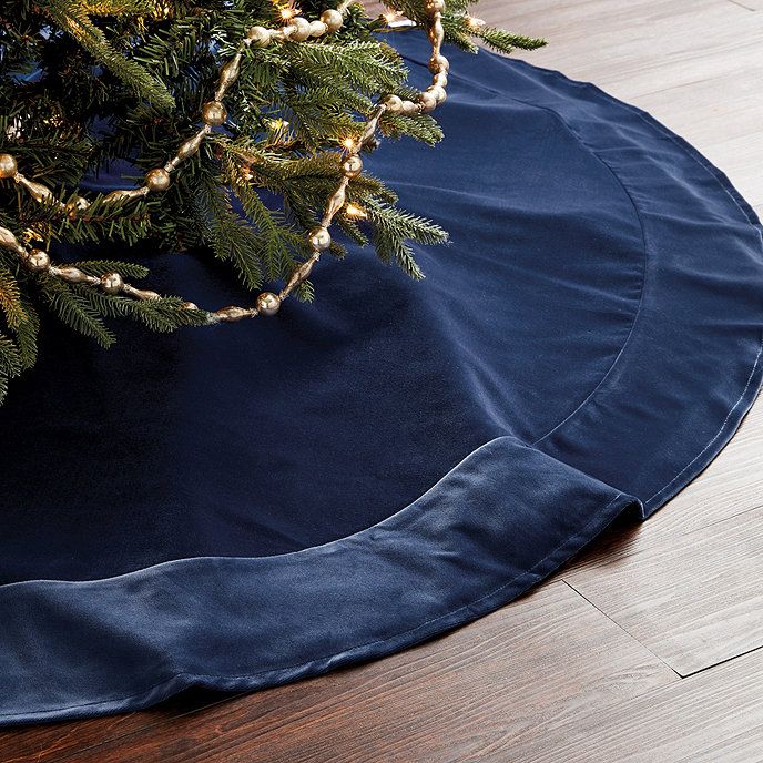 Signature Velvet 60 inch Christmas Tree Skirt | Ballard Designs, Inc.